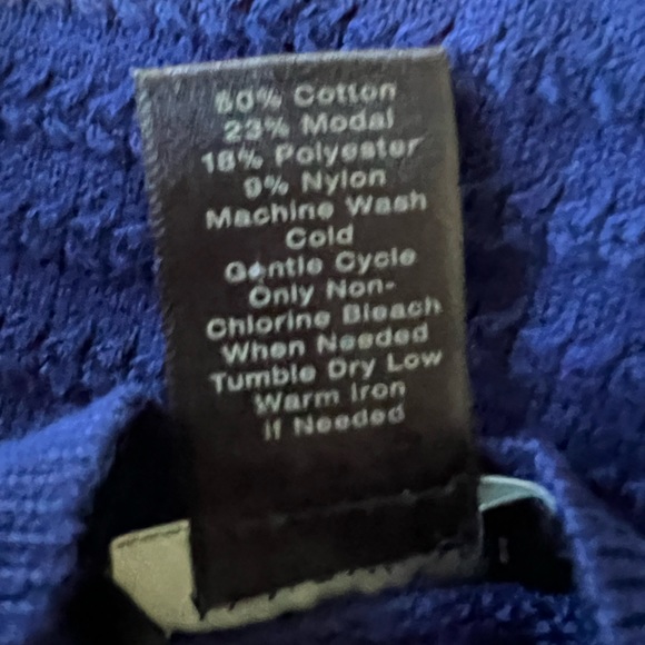 Ann Taylor Royal Blue Cotton sweater dress - Picture 3 of 3